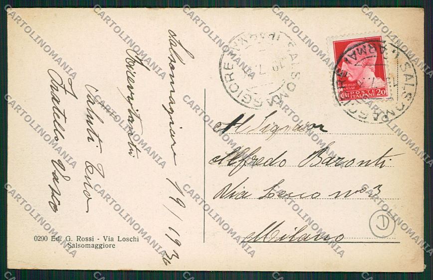 Parma Salsomaggiore cartolina QQ9504 – retro