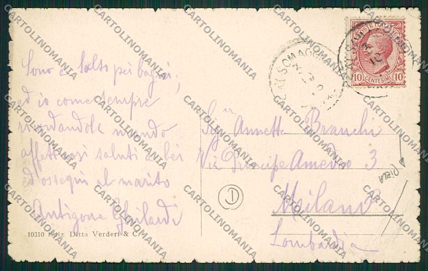 Parma Salsomaggiore PIEGA cartolina QQ9513 – retro