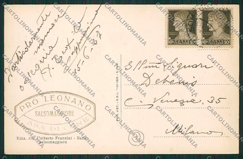 Parma Salsomaggiore cartolina QQ9524 – retro