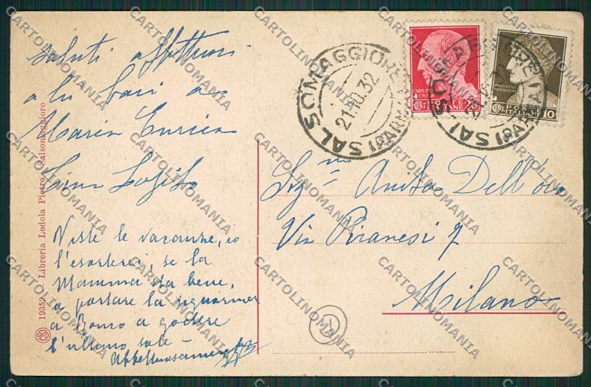 Parma Salsomaggiore cartolina QQ9529 – retro