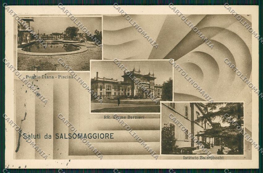 Parma Salsomaggiore Saluti da cartolina QQ9537 – fronte