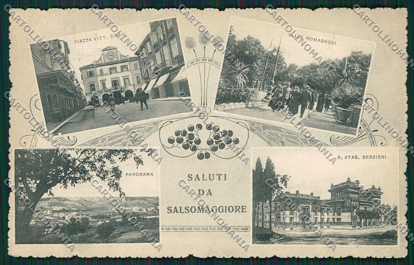 Parma Salsomaggiore Saluti da cartolina QQ9543 – fronte
