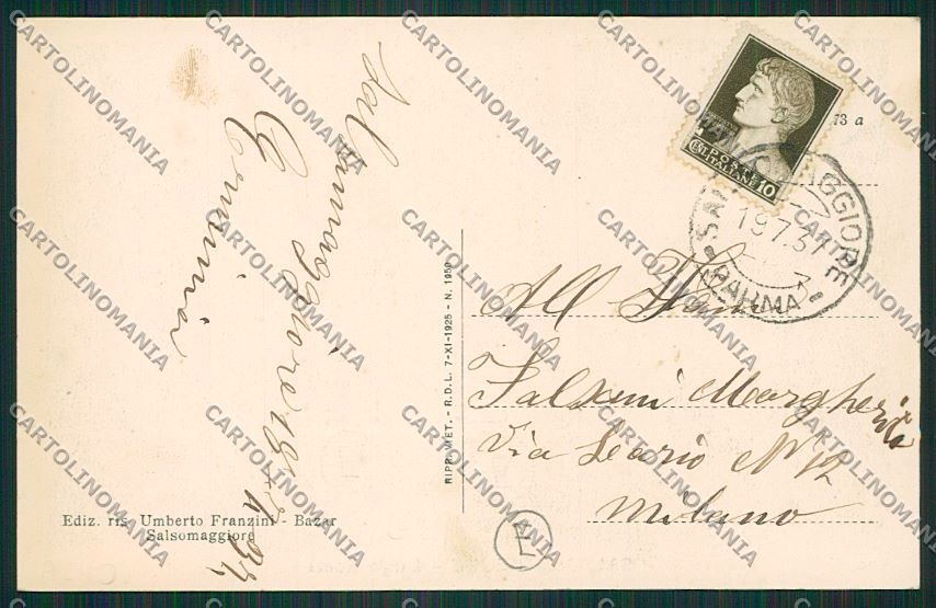 Parma Salsomaggiore cartolina QQ9545 – retro