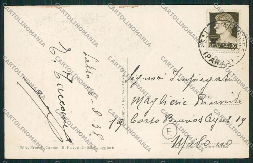 Parma Salsomaggiore cartolina QQ9557 – retro