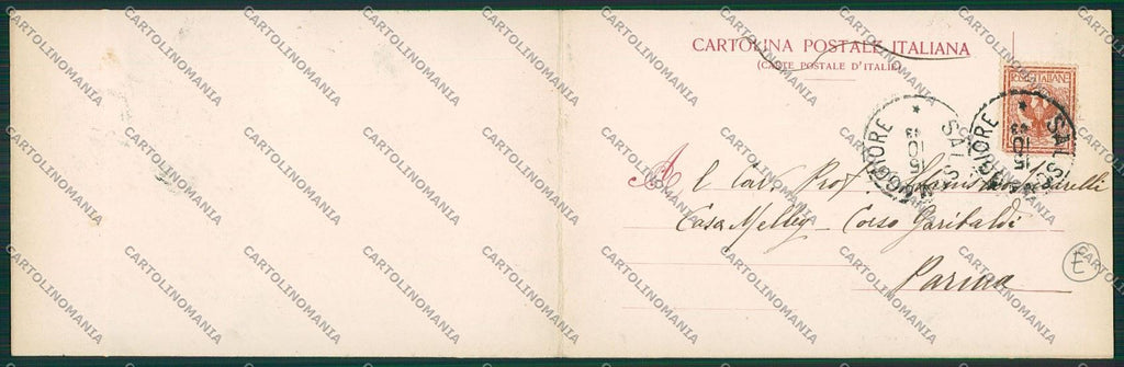 Parma Salsomaggiore doppia cartolina QQ9575 – retro