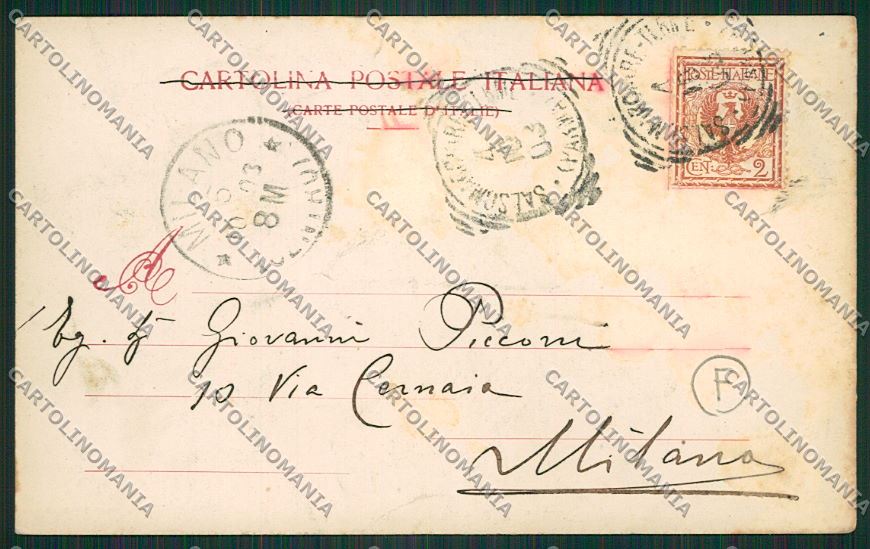 Parma Salsomaggiore cartolina QQ9580 – retro