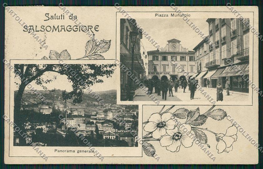 Parma Salsomaggiore Saluti da cartolina QQ9595 – fronte