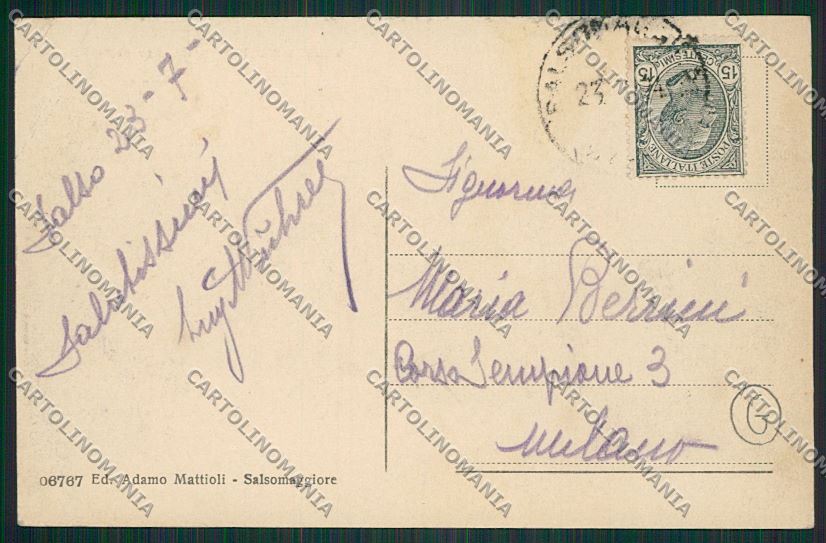 Parma Salsomaggiore cartolina QQ9599 – retro