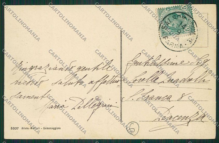 Parma Salsomaggiore cartolina QQ9604 – retro