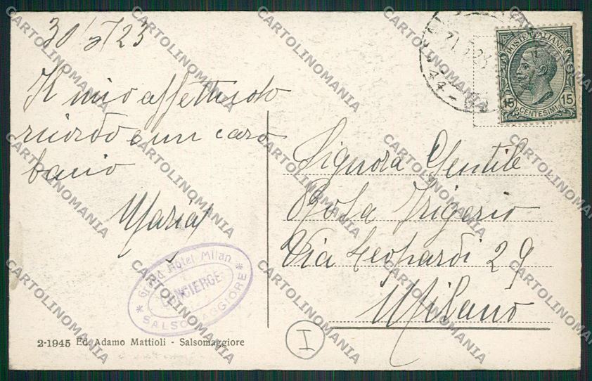 Parma Salsomaggiore auto cartolina QQ9617 – retro