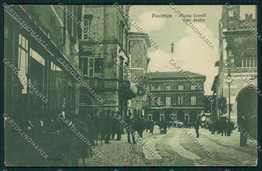 Piacenza città PIEGATA cartolina QQ9633 – fronte