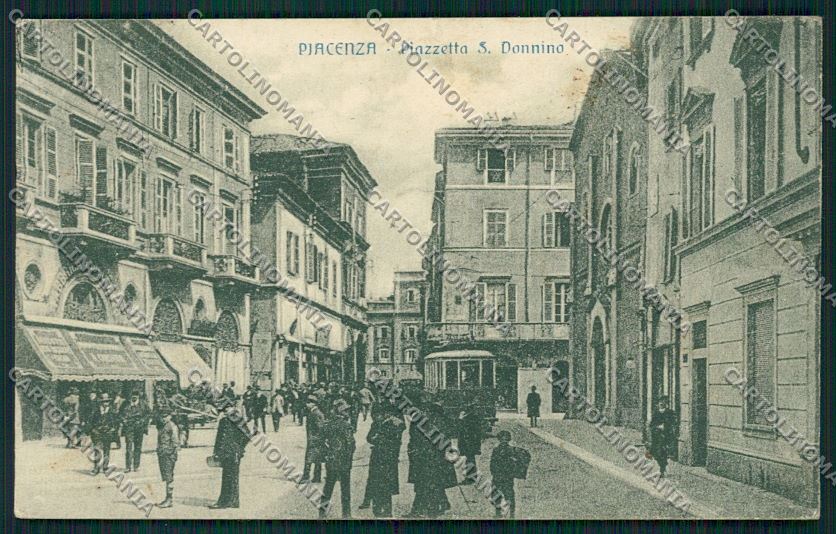 Piacenza città Tram cartolina QQ9636 – fronte