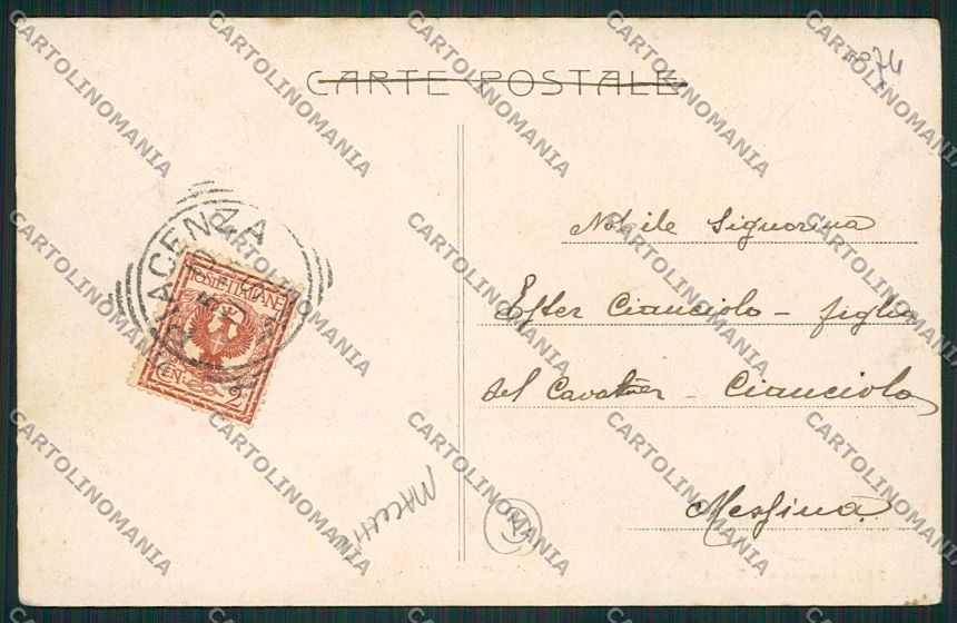 Piacenza Militari Alterocca 2489 Genio Pontieri MACCHIE cartolina QQ9645 – retro