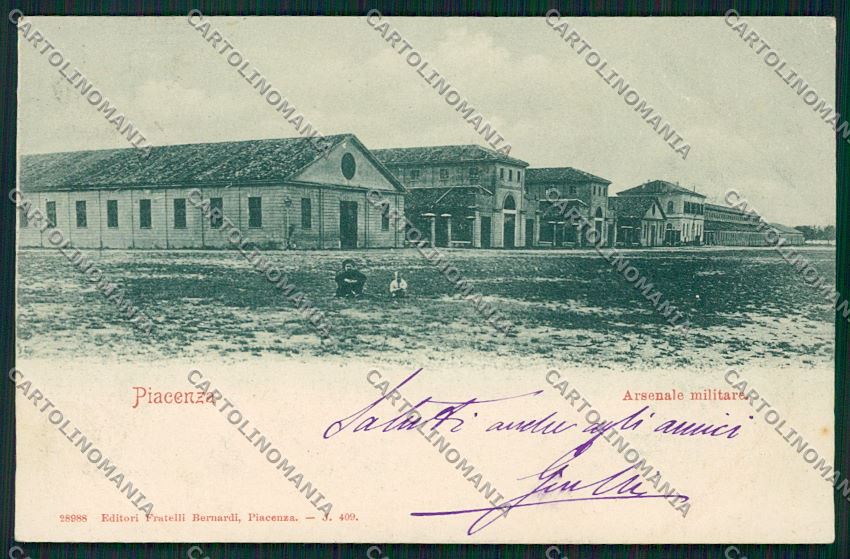 Piacenza Militari cartolina QQ9653 – fronte