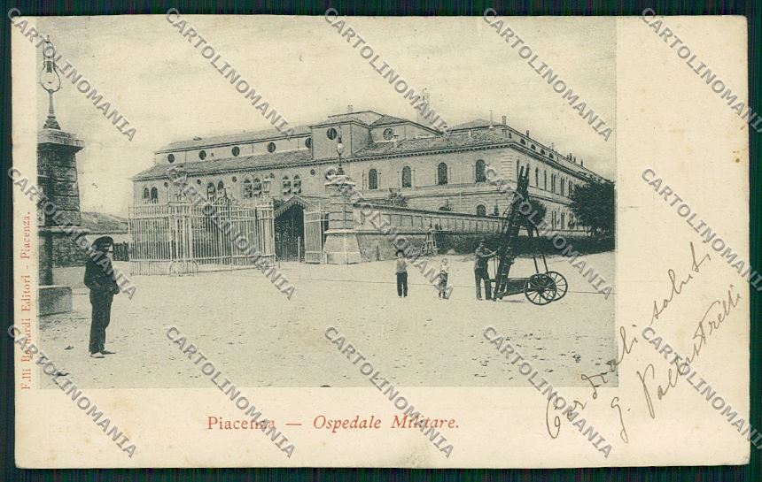 Piacenza Militari Ospedale cartolina QQ9668 – fronte