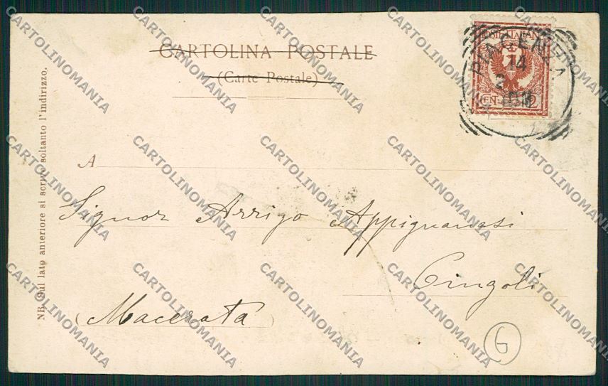 Piacenza Militari Ospedale cartolina QQ9668 – retro