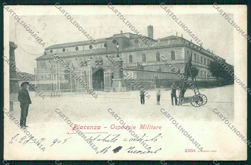 Piacenza Militari Ospedale cartolina QQ9669 – fronte