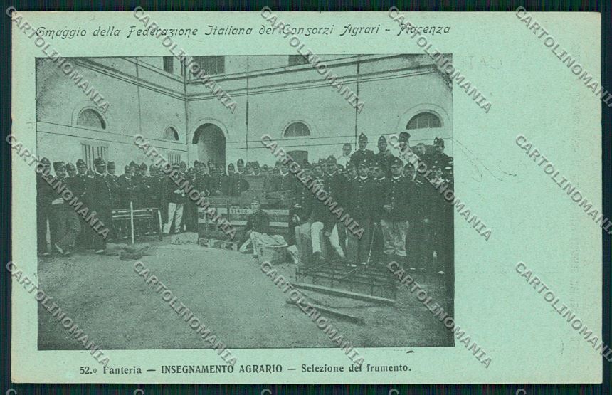 Piacenza Militari Fanteria cartolina QQ9673 – fronte