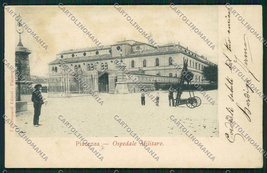 Piacenza Militari Ospedale cartolina QQ9674 – fronte
