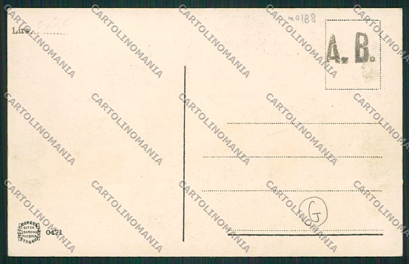 Piacenza Militari Genio Telegrafisti cartolina QQ9693 – retro