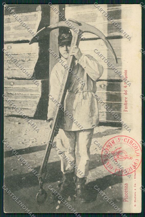 Piacenza Militari Genio Pontieri cartolina QQ9702 – fronte