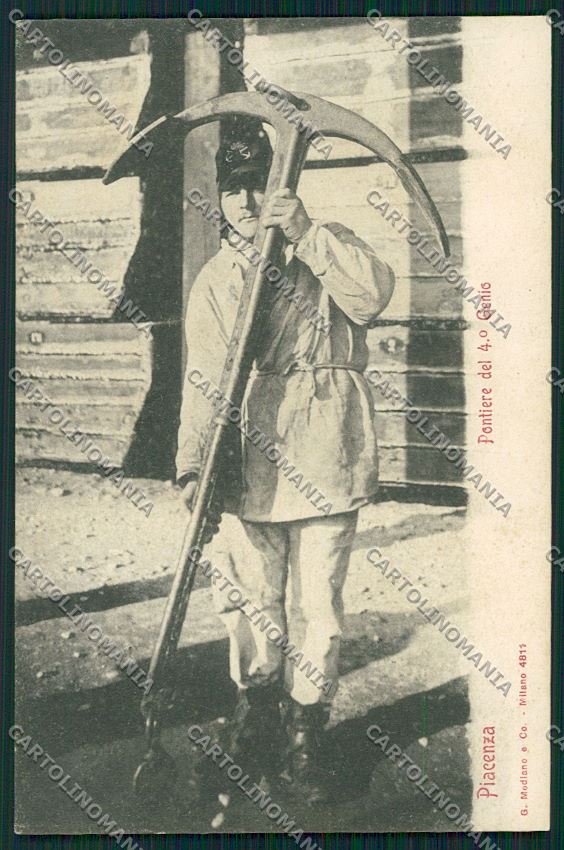 Piacenza Militari Genio Pontieri cartolina QQ9703 – fronte