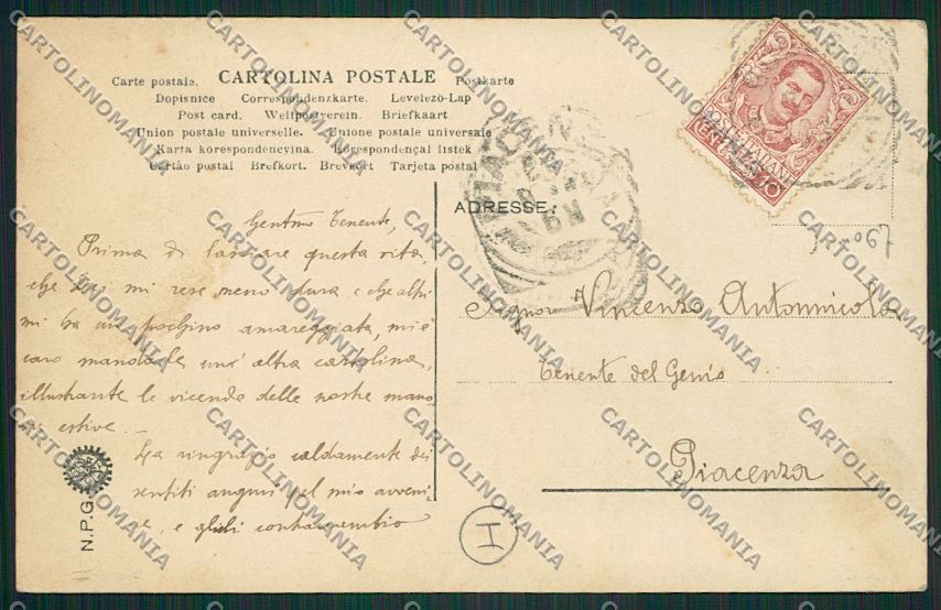 Bologna Militari NPG Foto cartolina QQ9726 – retro