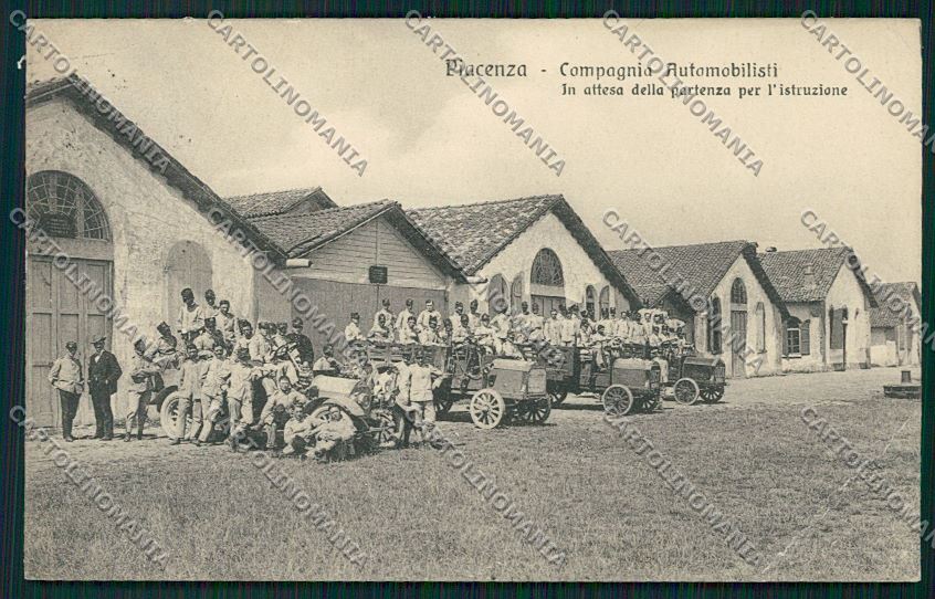 Piacenza Militari Compagnia Automobilisti PIEGA cartolina QQ9728 – fronte