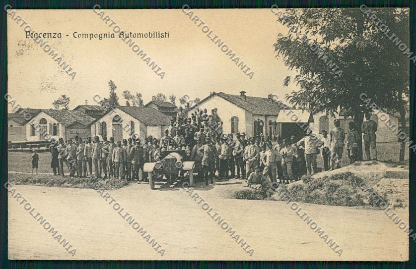 Piacenza Militari Compagnia Automobilisti cartolina QQ9729 – fronte