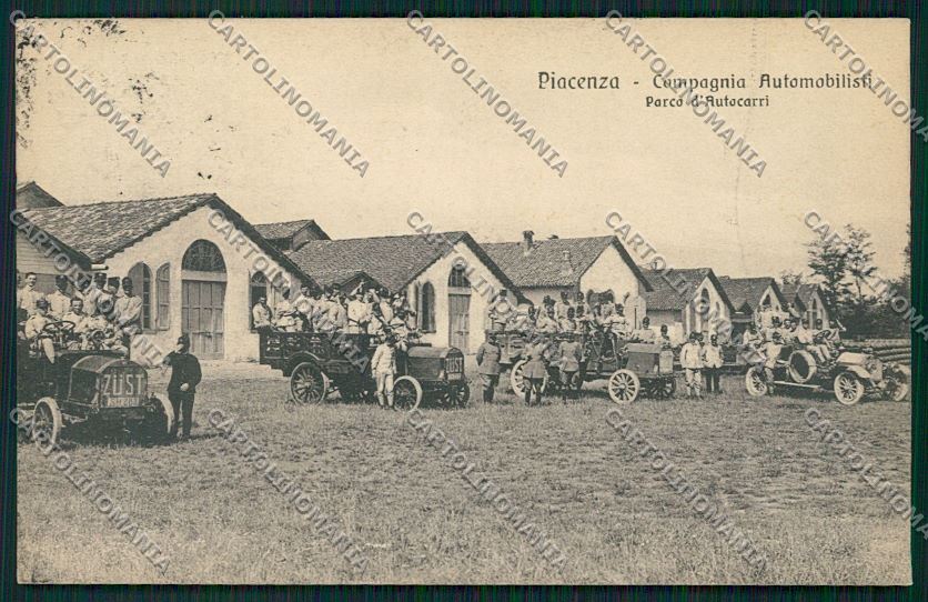 Piacenza Militari Compagnia Automobilisti cartolina QQ9730 – fronte