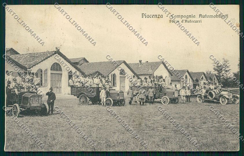 Piacenza Militari Compagnia Automobilisti STRAPPINO cartolina QQ9741 – fronte