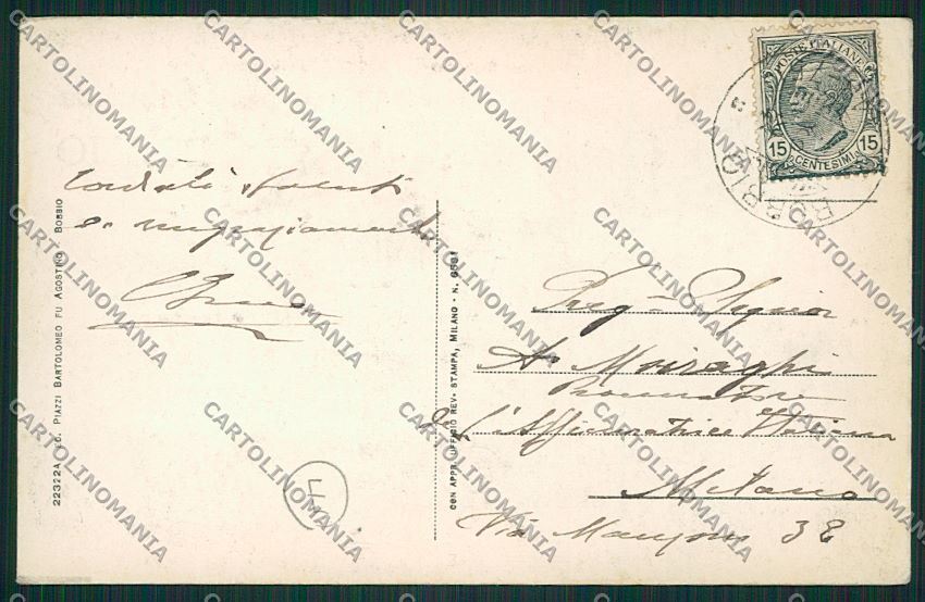 Piacenza Bobbio Saluti da cartolina QQ9768 – retro