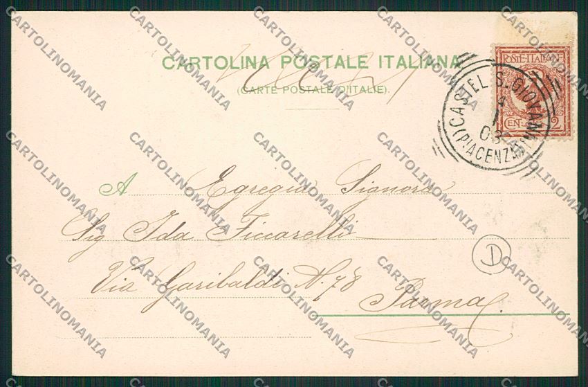 Piacenza Castel San Gionanni cartolina QQ9775 – retro