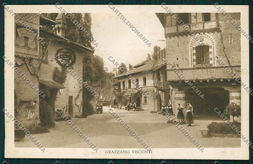 Piacenza Grazzano Visconti cartolina QQ9785 – fronte