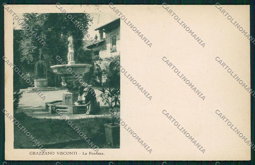 Piacenza Grazzano Visconti cartolina QQ9786 – fronte