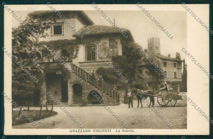 Piacenza Grazzano Visconti cartolina QQ9794 – fronte