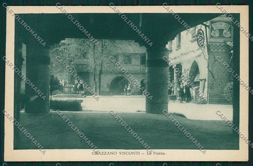 Piacenza Grazzano Visconti cartolina QQ9795 – fronte