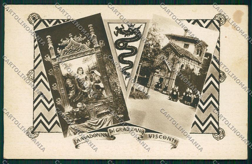 Piacenza Grazzano Visconti cartolina QQ9796 – fronte