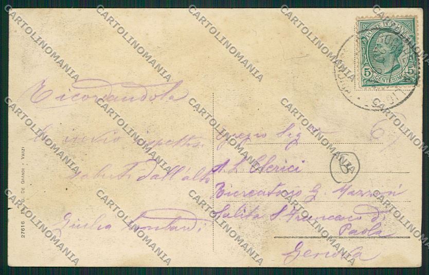 Piacenza Capannette di Pey cartolina QQ9842 – retro