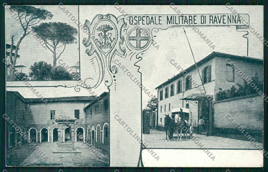 Ravenna città Militari Ospedale cartolina QQ9872 – fronte