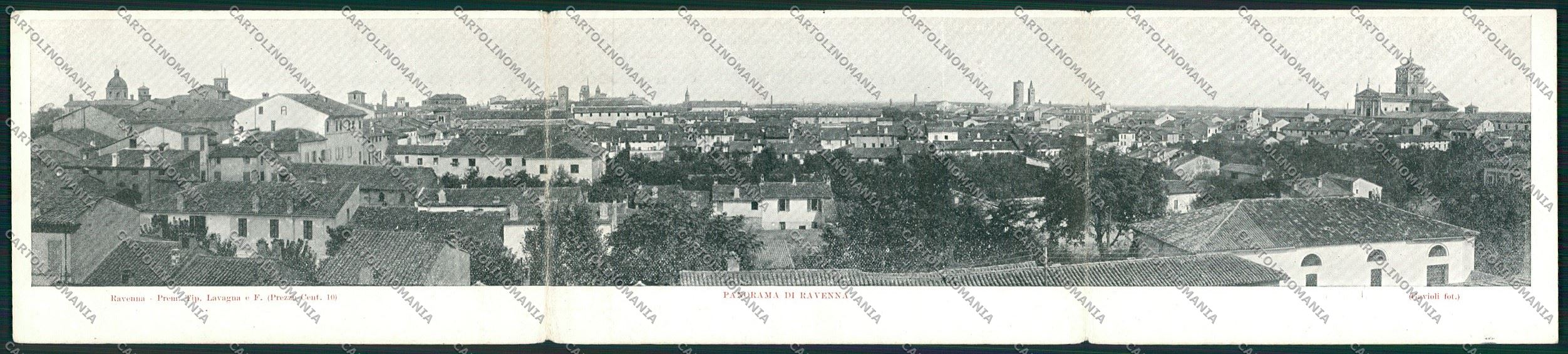 Ravenna città tripla cartolina QQ9879 – fronte