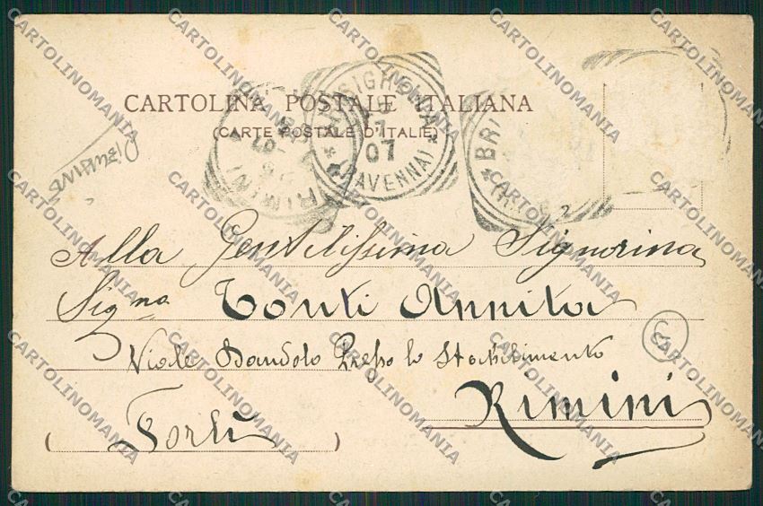 Ravenna Brisighella PIEGHINE cartolina QQ9906 – retro