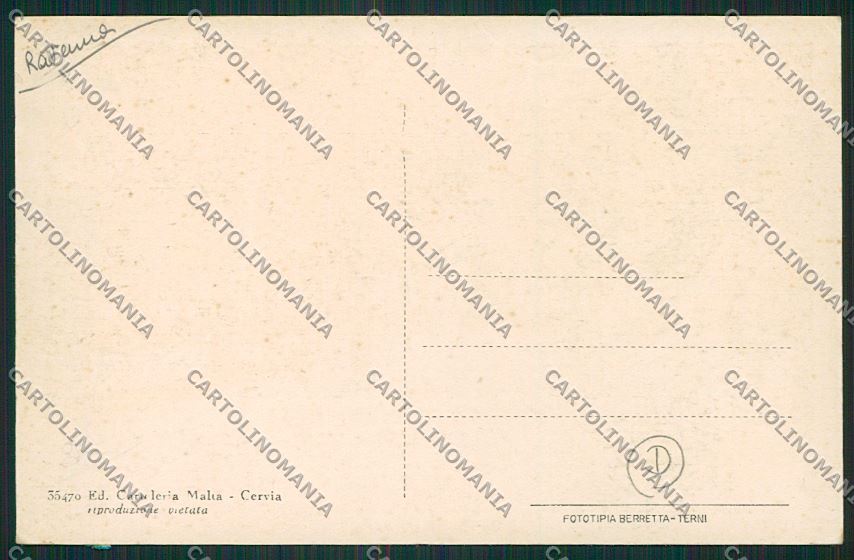 Ravenna Cervia cartolina QQ9915 – retro