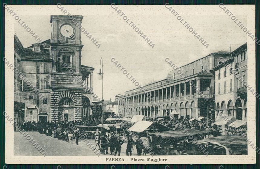Ravenna Faenza Mercato cartolina QQ9977 – fronte