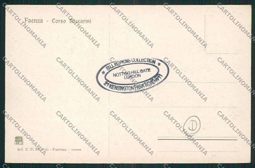 Ravenna Faenza cartolina QQ9981 – retro