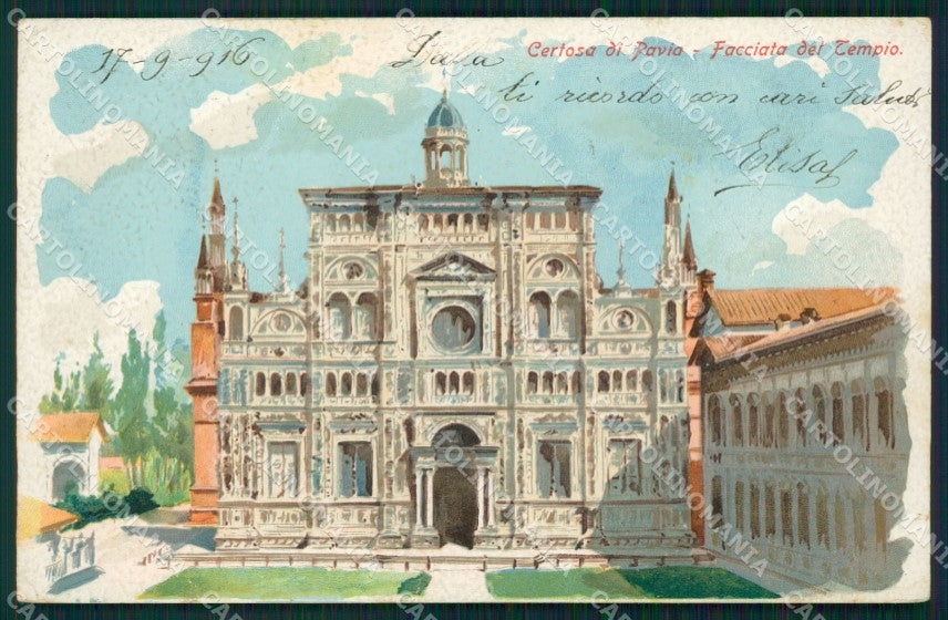 Pavia Certosa di cartolina QT0006 – fronte