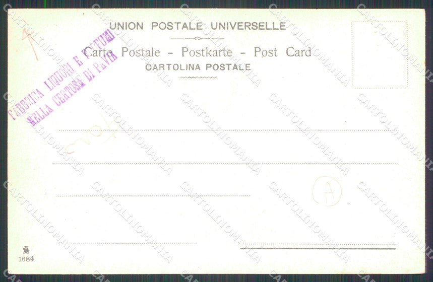 Pavia Certosa di FORO cartolina QT0007 – retro