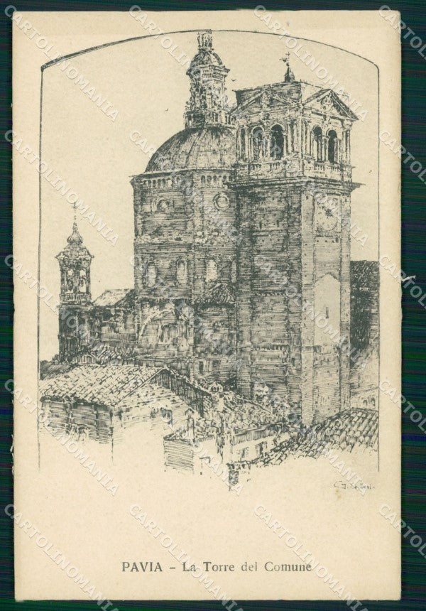 Pavia Città Calleri cartolina QT0025 – fronte