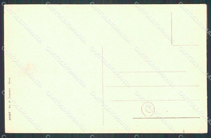 Pavia Città Barca RIFILATA cartolina QT0029 – retro