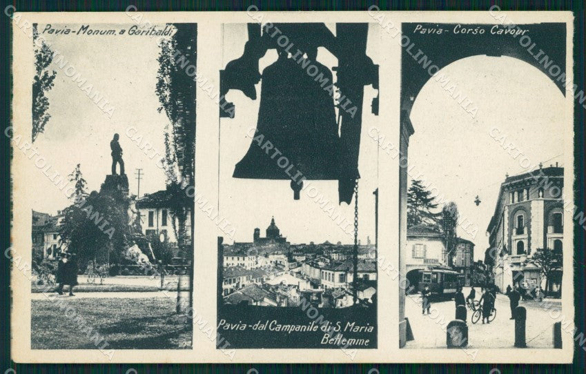 Pavia Città Garibaldi Campana cartolina QT0032 – fronte